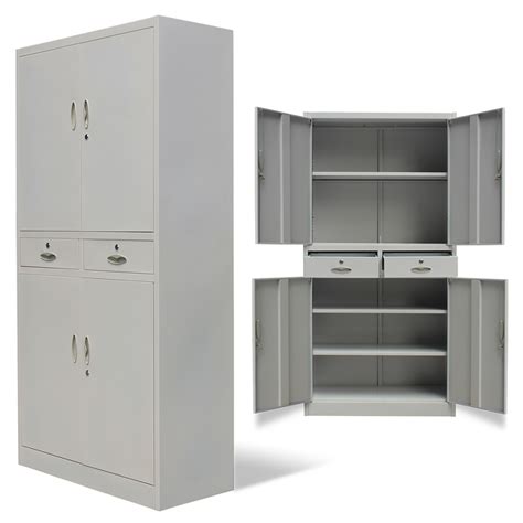 steel office cabinets with doors and two drawers|Metal Storage Cabinet with 2 Doors and 2 Locking .